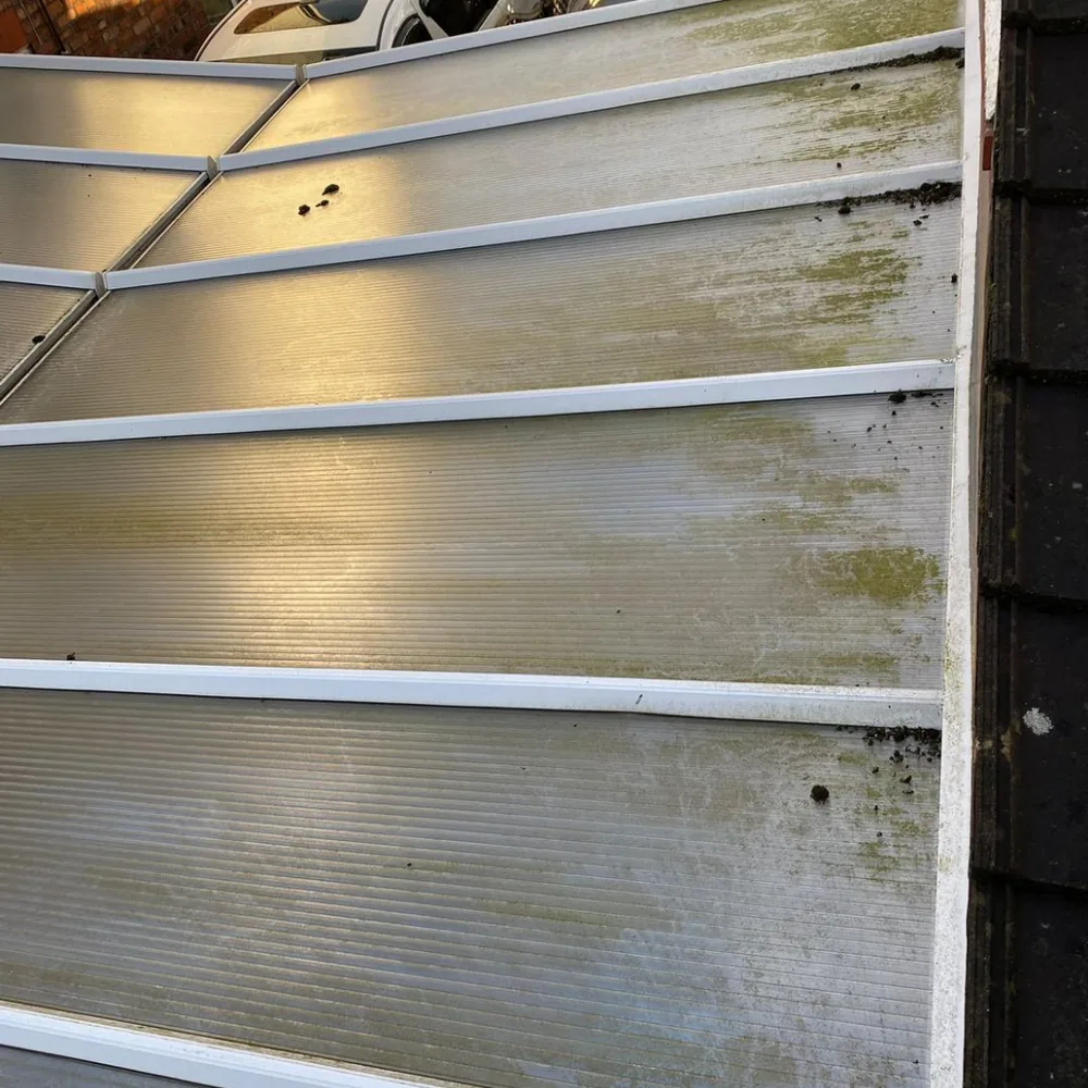 Conservatory roof cleaning example 2 before cleaning