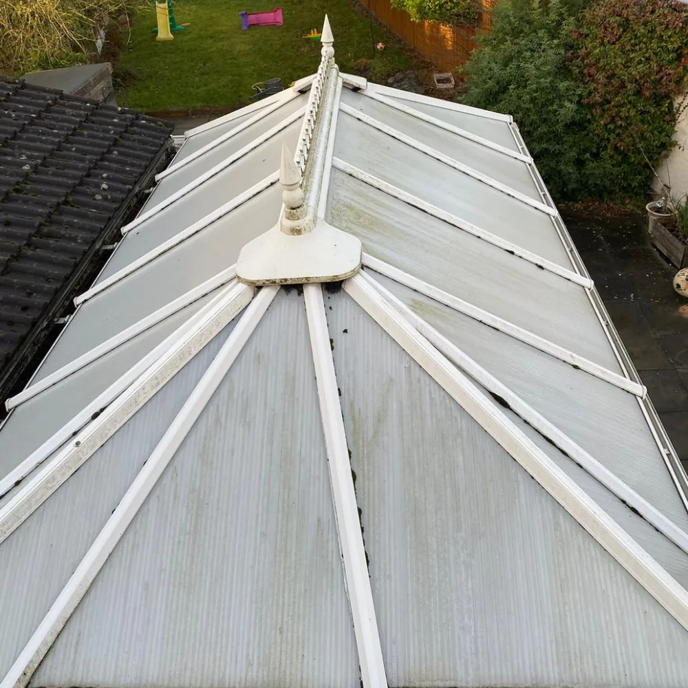 Conservatory roof cleaning example 3 before cleaning