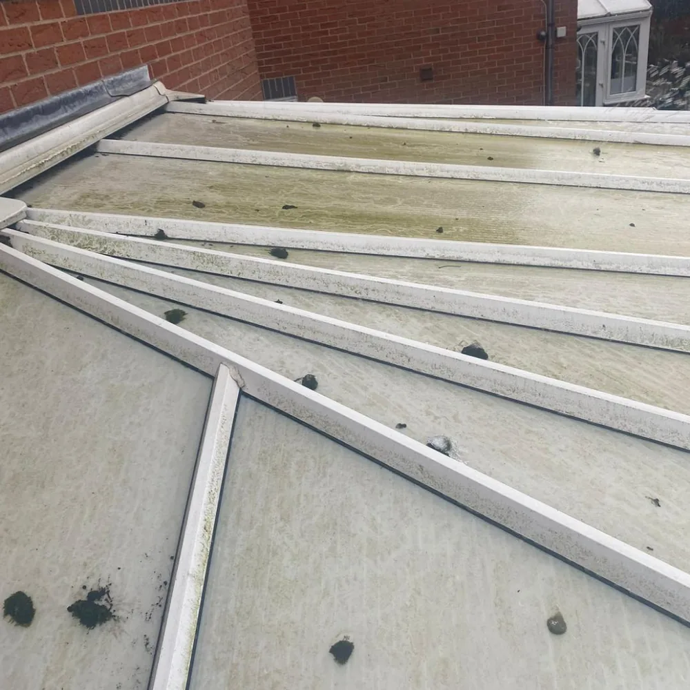 Conservatory roof cleaning example 4 before cleaning
