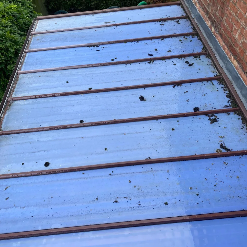 Conservatory roof cleaning example 7 before cleaning