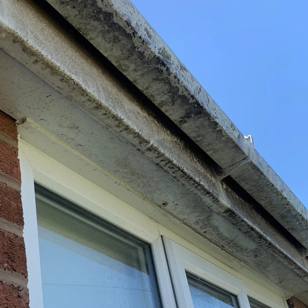 Fascia & uPVC cleaning before cleaning