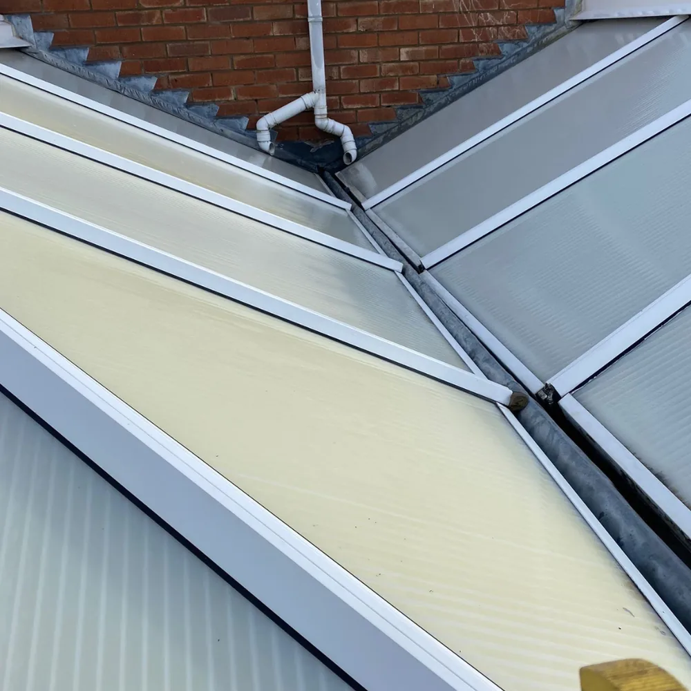 Gutter vacuum clearance example 5 after cleaning